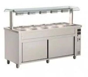 Hot Bain Marie With Sneeze Guard