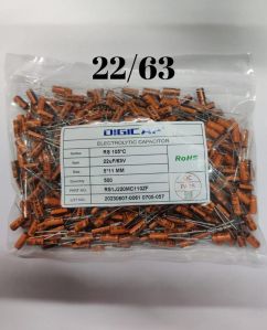 22 MFD - 63 VDC Orange Capacitor