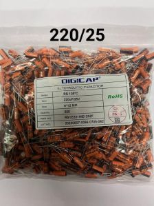 220 MFD - 25 VDC Orange Capacitor