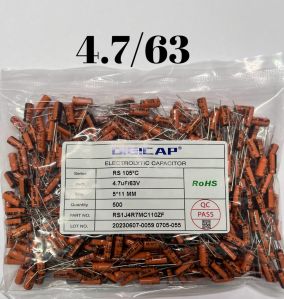 4.7 MFD - 63 VDC Orange Capacitor