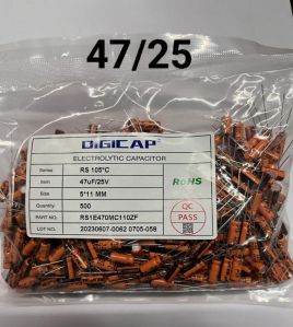 47 MFD - 25 VDC Orange Capacitor