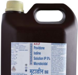 Povidone Iodine 5 %- 4..5 Ltr