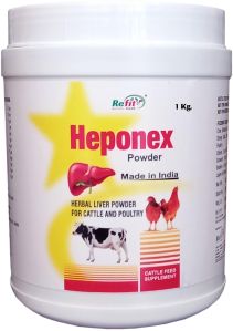 (Herbal Liver Powder For Cattle & Poultry) (Heponex 1 Kg.)