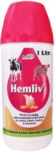 (Liver Tonic With Iron For Cattle & Poultry) (Hemliv 1 Ltr.)