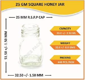Glass Square Jars