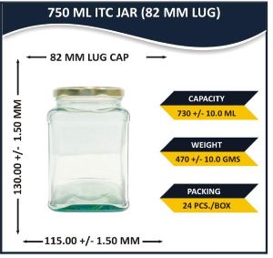 Glass Square Jars