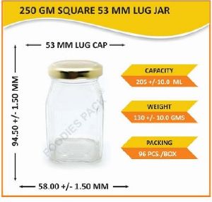 Glass Square Jars