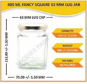 Glass Square Jars