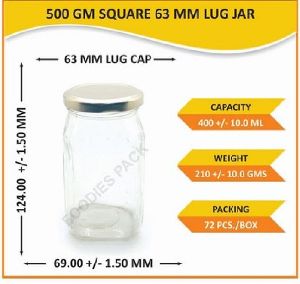 Glass Square Jars