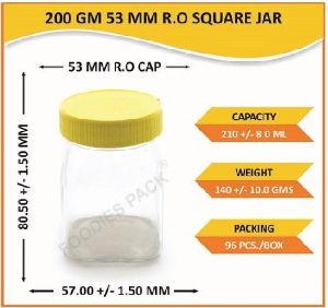 Glass Square Jars