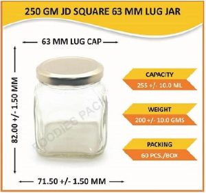 Glass Square Jars