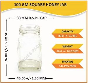 Glass Square Jars