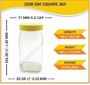 Glass Square Jars