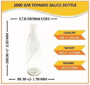 Glass Ketchup Bottles