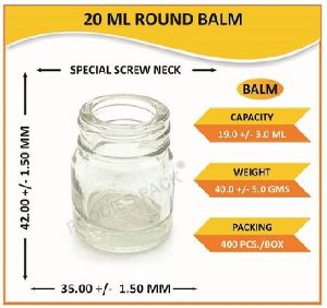 Glass Balm Bottles
