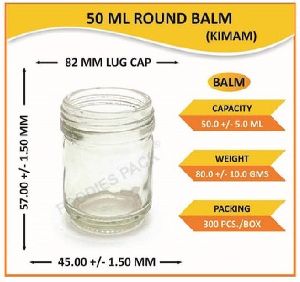 Glass Balm Bottles