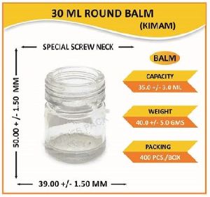 Glass Balm Bottles