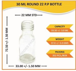 30ml Round Essense Bottles
