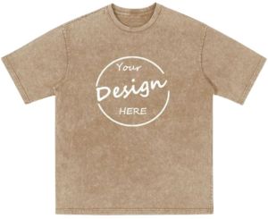 Mens Acid Washed Round Neck T-Shirts