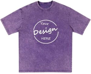 Mens Acid Washed Round Neck T-Shirts