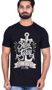 Mens Graphic Printed Round Neck T-Shirts