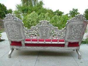 Metal Platting Wooden Sofa