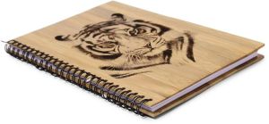 handmade bamboo diary