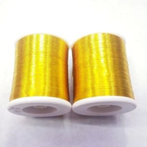 Polyester Golden Half Fine Zari Thread Roll
