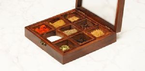 wooden spice boxes