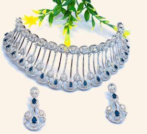 925 Sterling Silver Elegance Choker Necklace Set