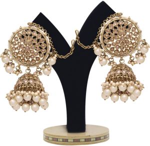 Blossom Bloom jhumki Earring & Maangtikka Set.