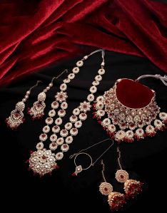 Dazzling Dulhan Choker Ensemble Full Bridal Set For Women & Girls