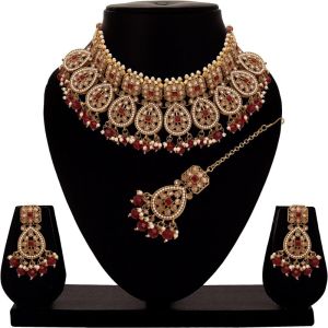 Divine Square Elegance Traditional Choker Necklace set..