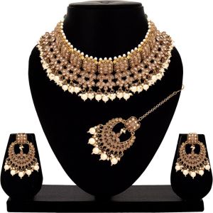 Graceful Square Wedding Collection Choker Necklace set