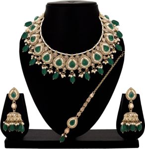 Royal Tilak Adornment Reverse AD Choker Set