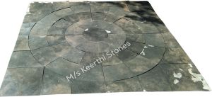 Black limestone circles