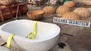 White Marble Bathtub