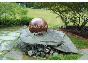 Floating Stone Ball Fountain