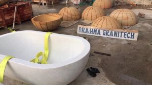 White Marble Bathtub