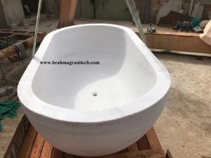 White Marble Bathtub