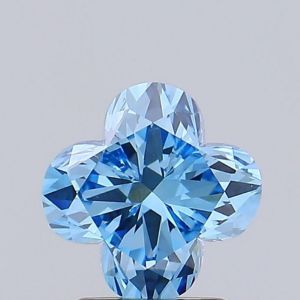 LILY CUT 1.5ct FANCY VIVID BLUE, VS1, IGI 620497917 Lab Grown Diamond