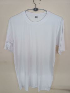 Mens White Plain T-Shirt