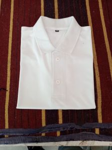 Plain White Mens Polo T-Shirt