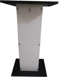 Black White Wooden and Acrylic Lectern Stand (SP-552B)