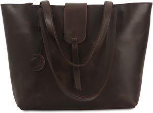 Ladies Leather Shoulder Tote Bag