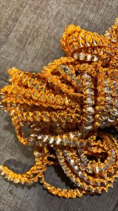 Silver Metallic Laffa Gota Border