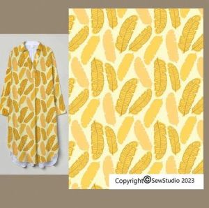 Banana Leaf Viscose Cotton Fabric