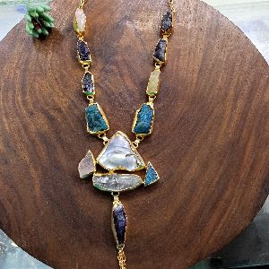 D012000159 Druzy Stone Necklace