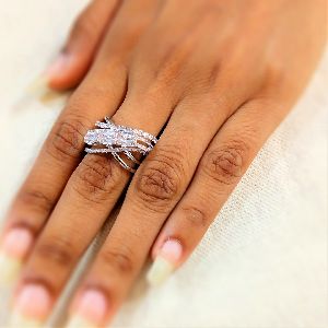 W001000010 Designer Cubic Zirconia Ring