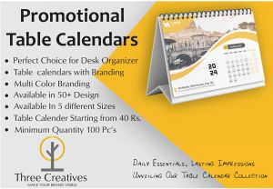 Promotional Table Calendar